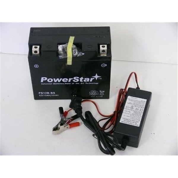 Powerstar PowerStar PM12B-BS-F120-020D_2 UT12B-4 YT12B-BS Charger & Battery for 1999 2000 2001 2002 Yamaha YZF R6 R1 PM12B-BS-F120-020D_2